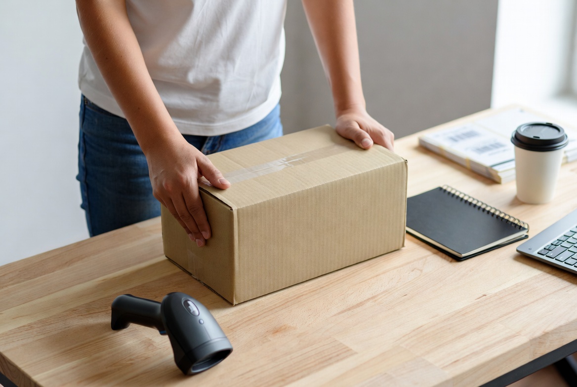 Packing the Placemetry lite camera into a shipping box